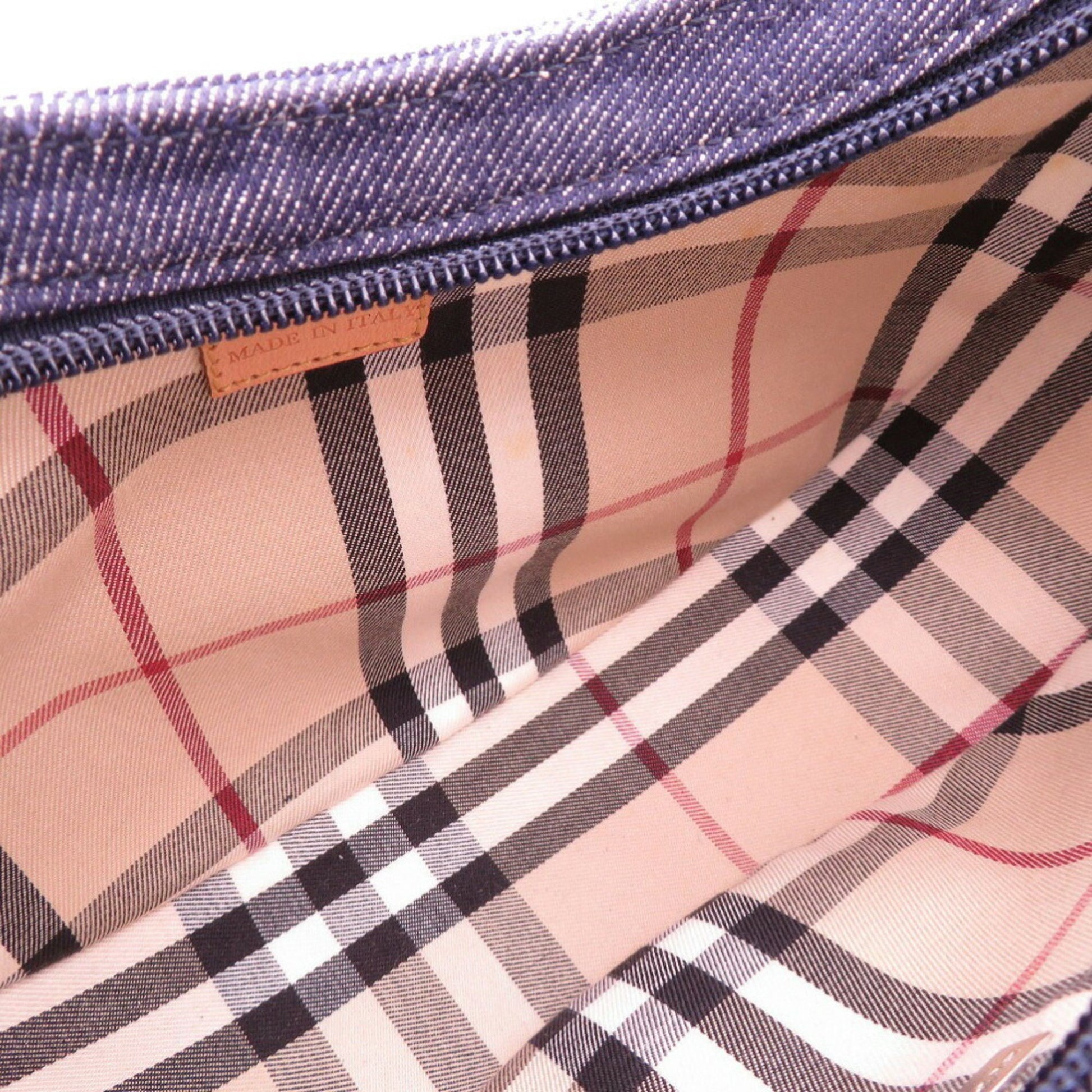 Burberry Nova Check, Navy, Denim - Jeans, shoulder