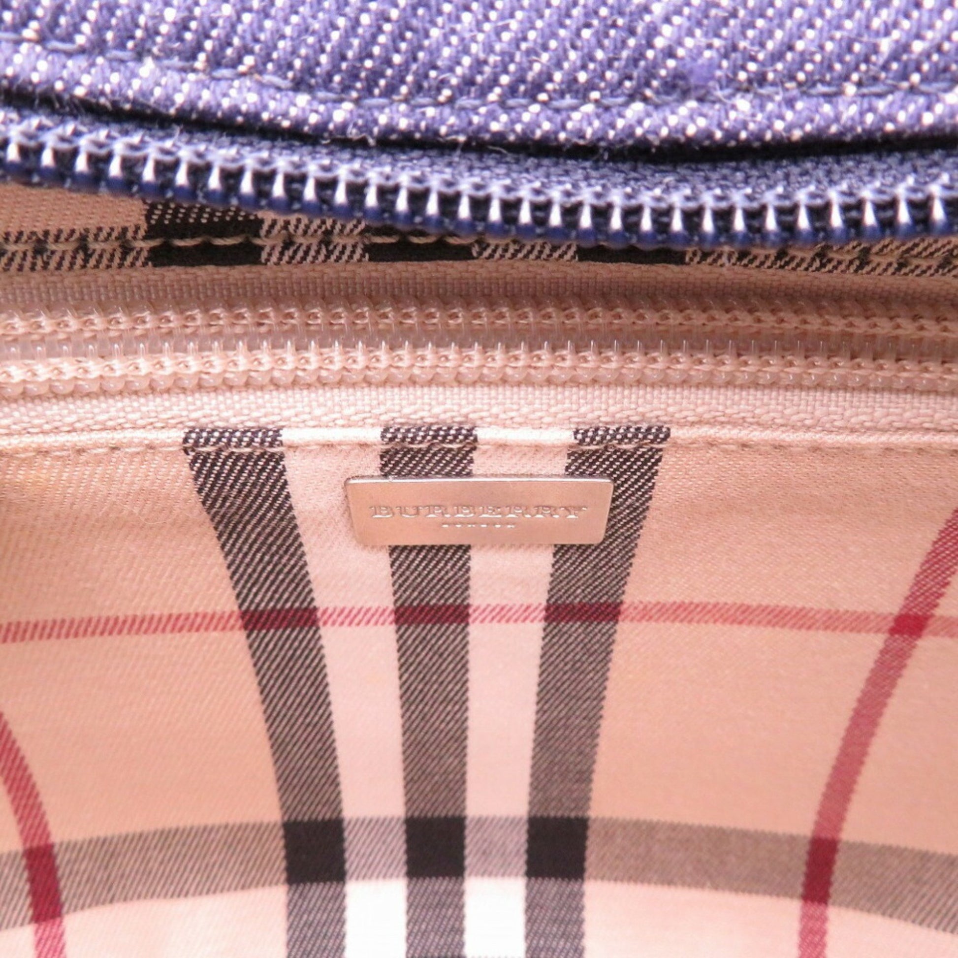 Burberry Nova Check, Navy, Denim - Jeans, shoulder