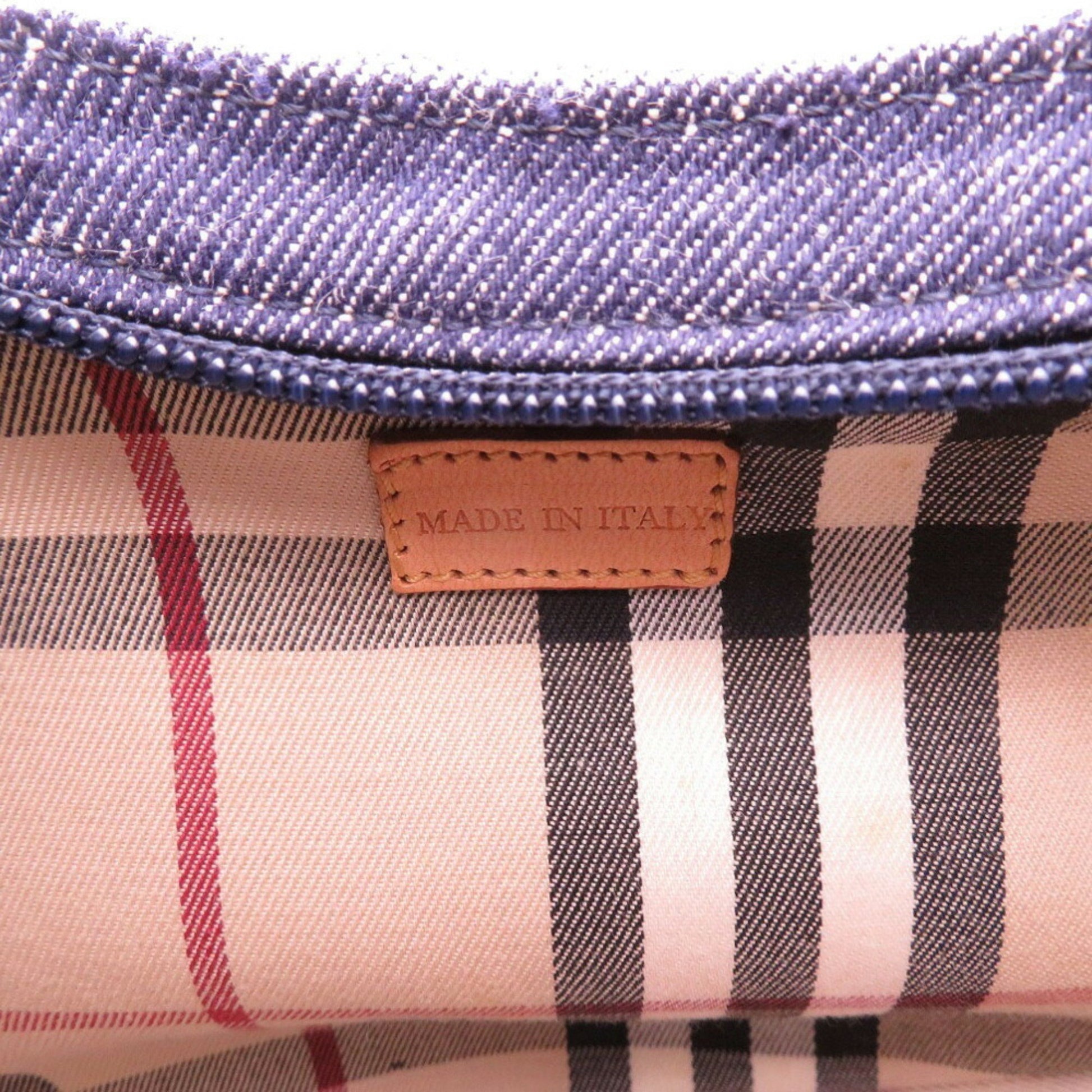 Burberry Nova Check, Navy, Denim - Jeans, shoulder