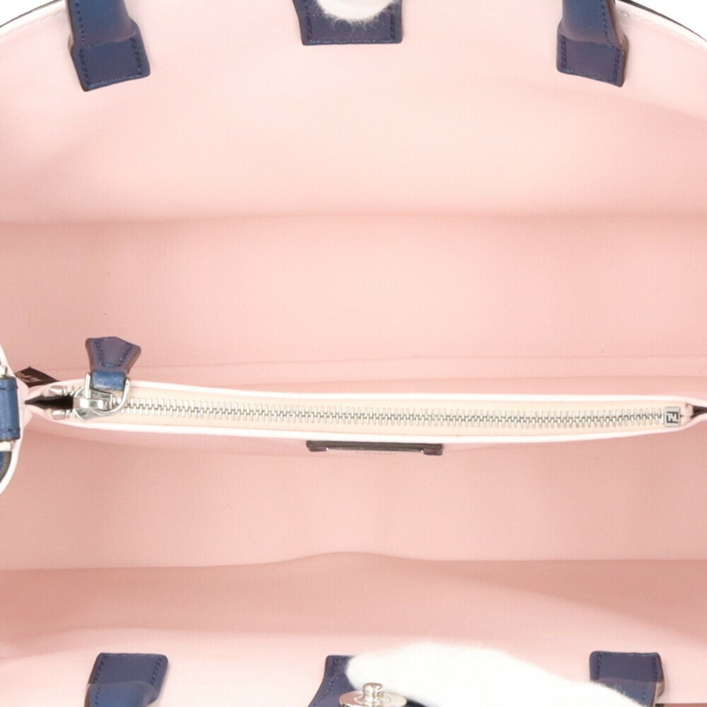Fendi 2Jours, Navy, Leather, shoulder