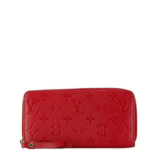 Louis Vuitton Zippy wallet, Red, Leather, wallet