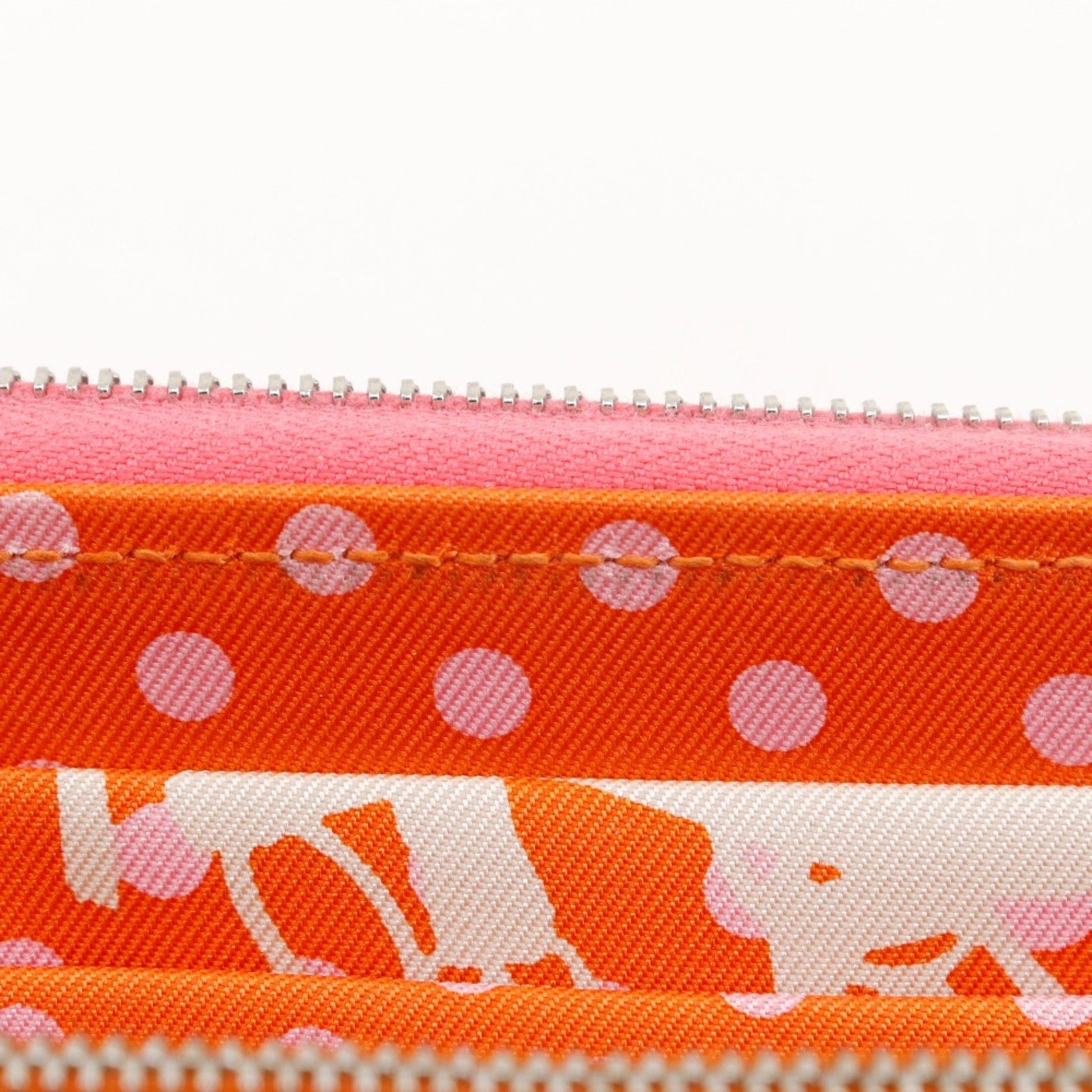 Hermès Azap, Pink, Leather, wallet
