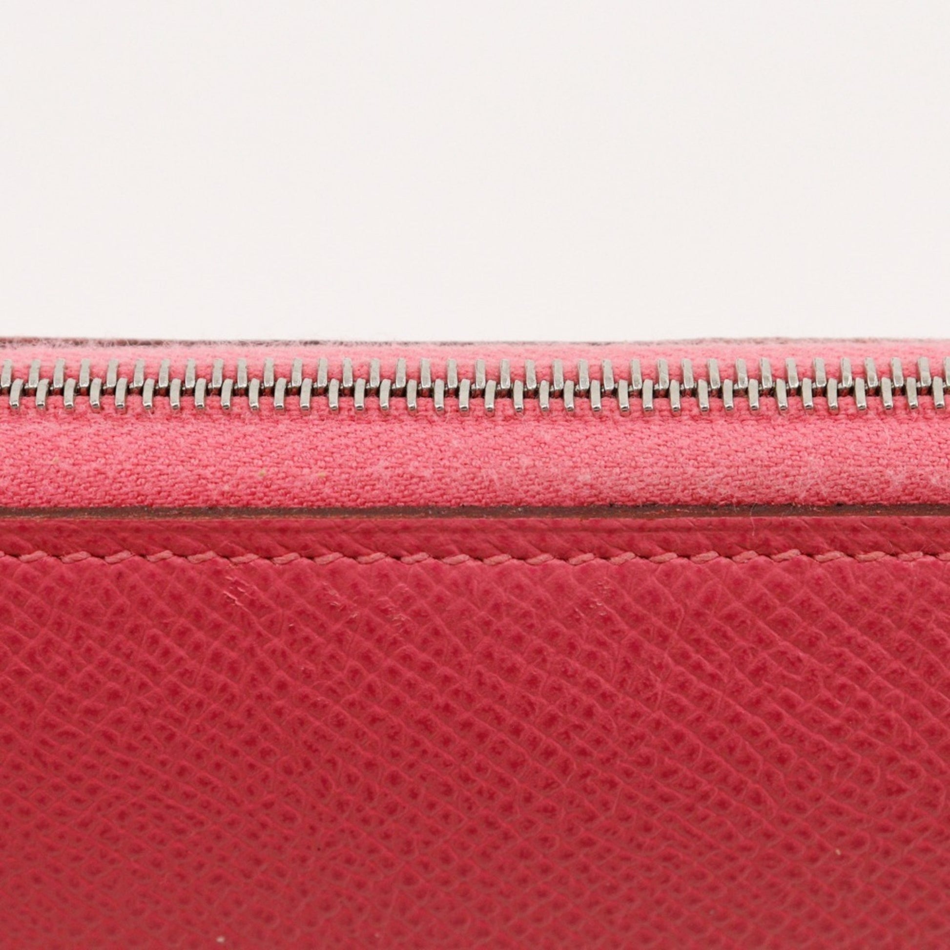 Hermès Azap, Pink, Leather, wallet