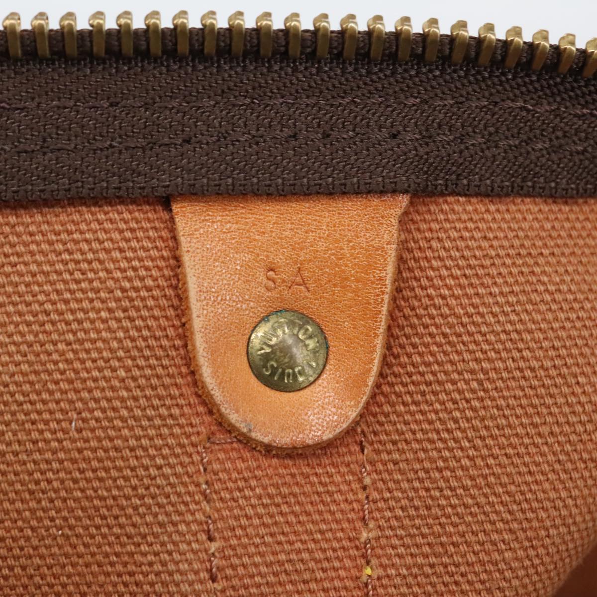 Louis Vuitton Keepall 60, Brown, Canvas, travel