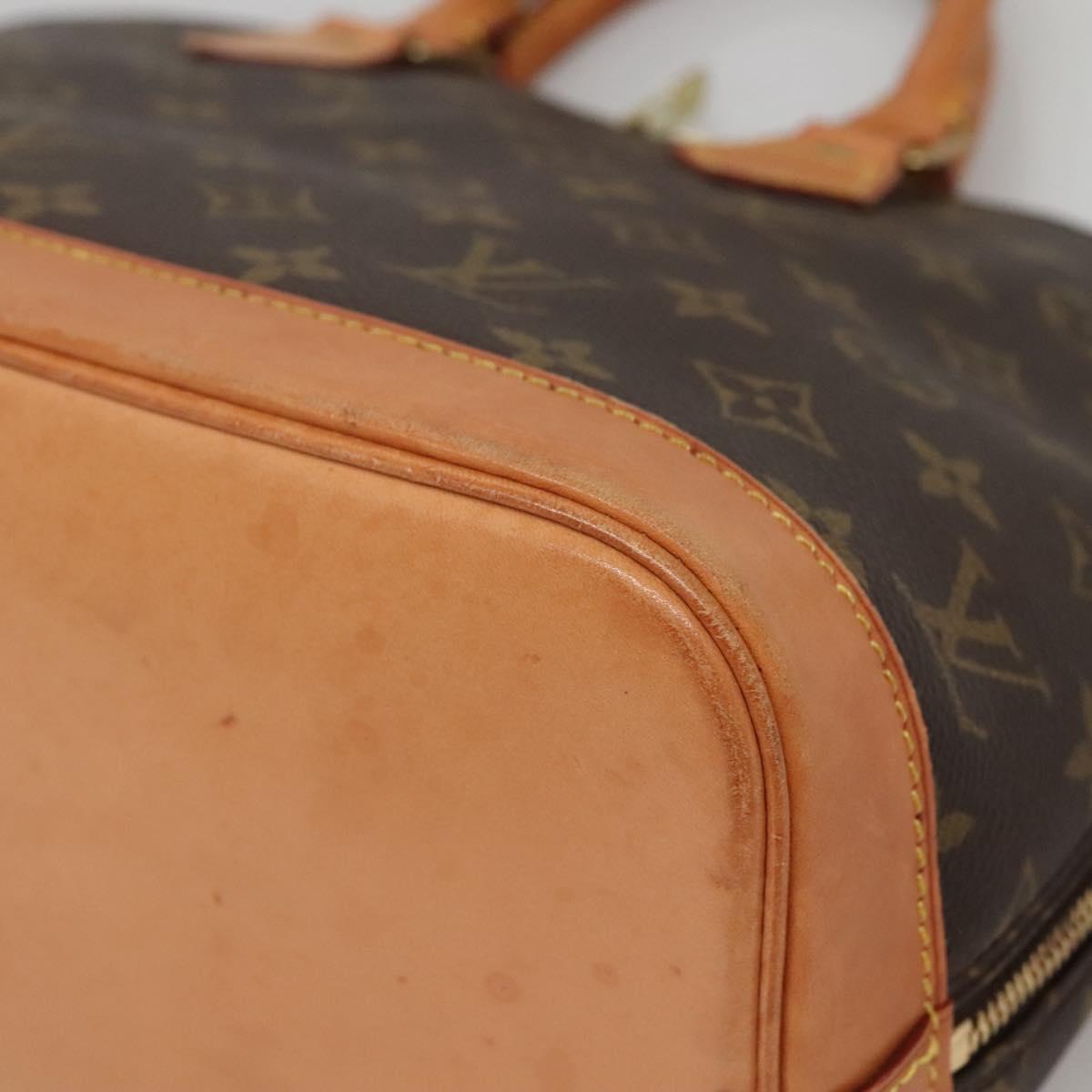 Louis Vuitton Alma Handbag Monogram Canvas, BROWN, CANVAS, Handbag