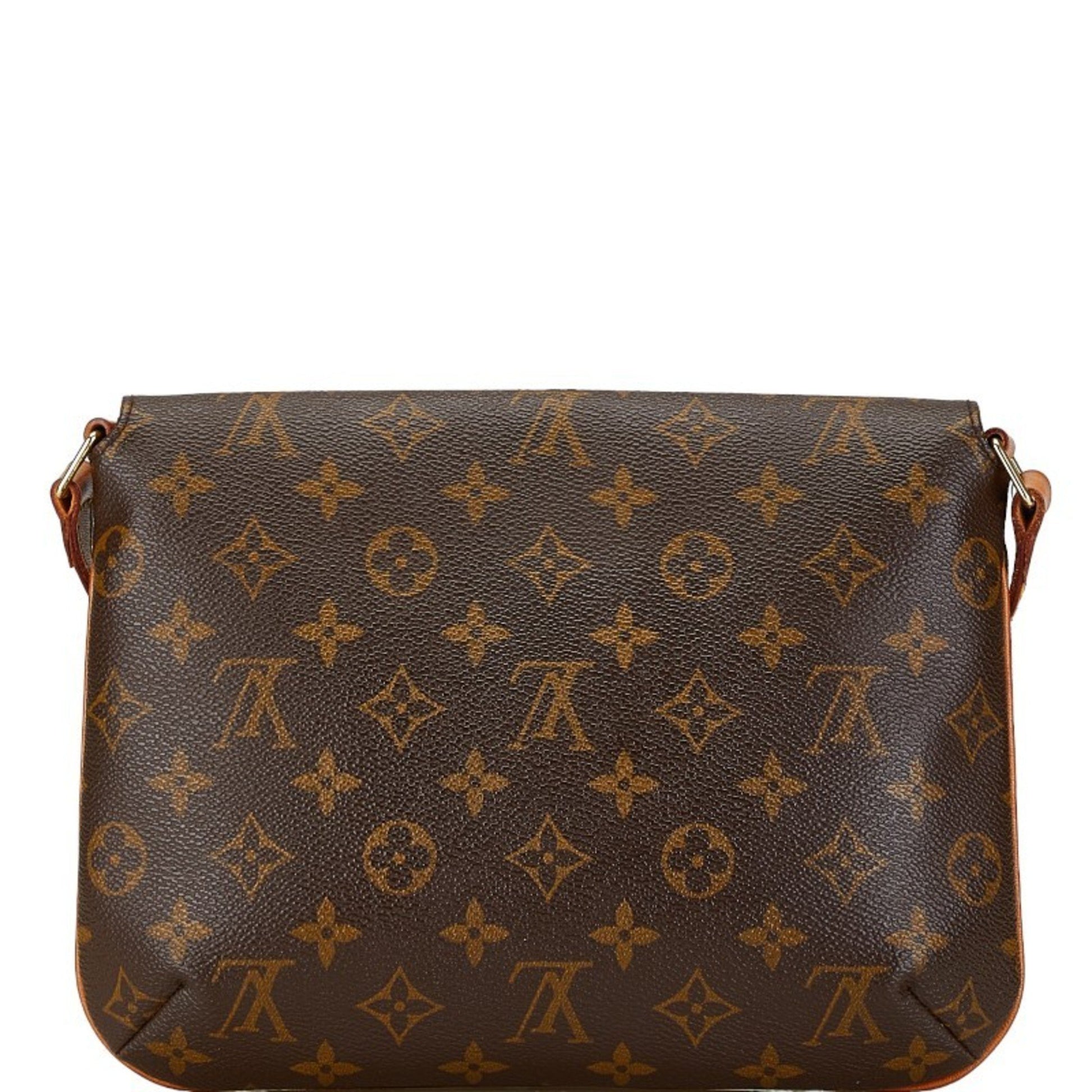 Louis Vuitton Musette Tango, Brown, Canvas, shoulder