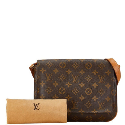 Louis Vuitton Musette Tango, Brown, Canvas, shoulder
