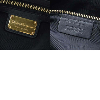 Salvatore Ferragamo, Black, Leather, handbag