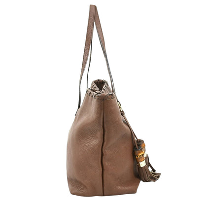 Gucci Bamboo, Brown, Leather, tote