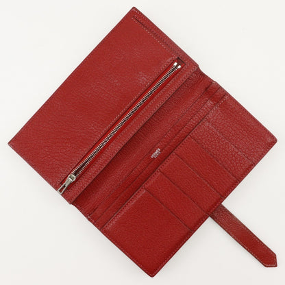 Hermès Béarn, Red, Leather, wallet