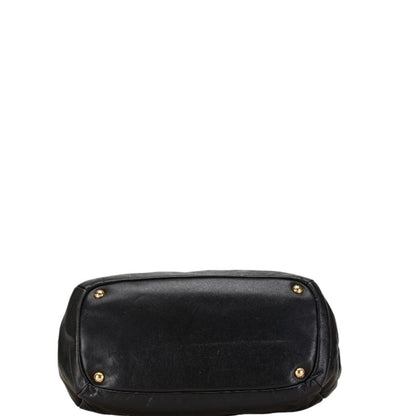 Prada Vitello, Black, Leather, handbag