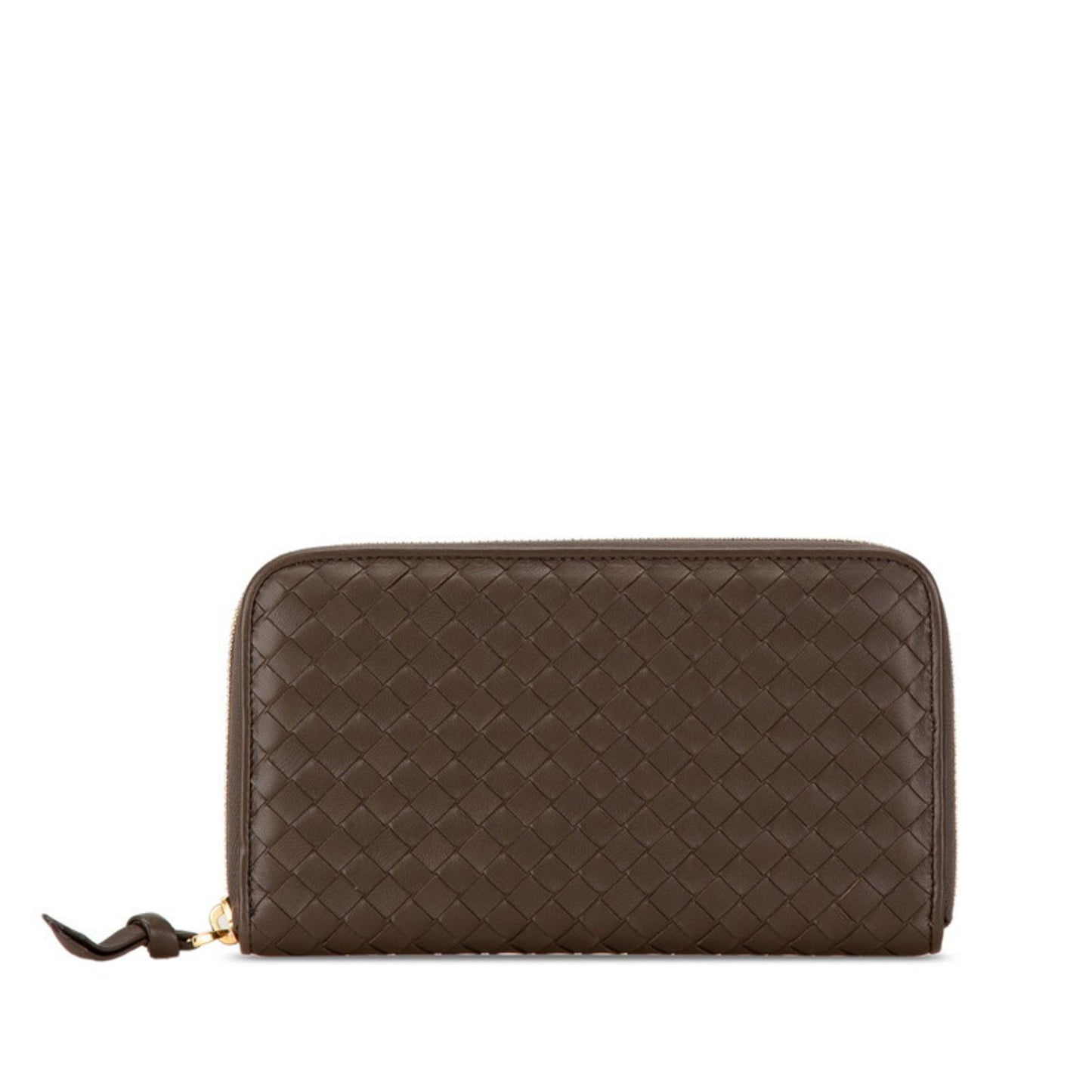 Bottega Veneta Intrecciato, Brown, Leather, wallet