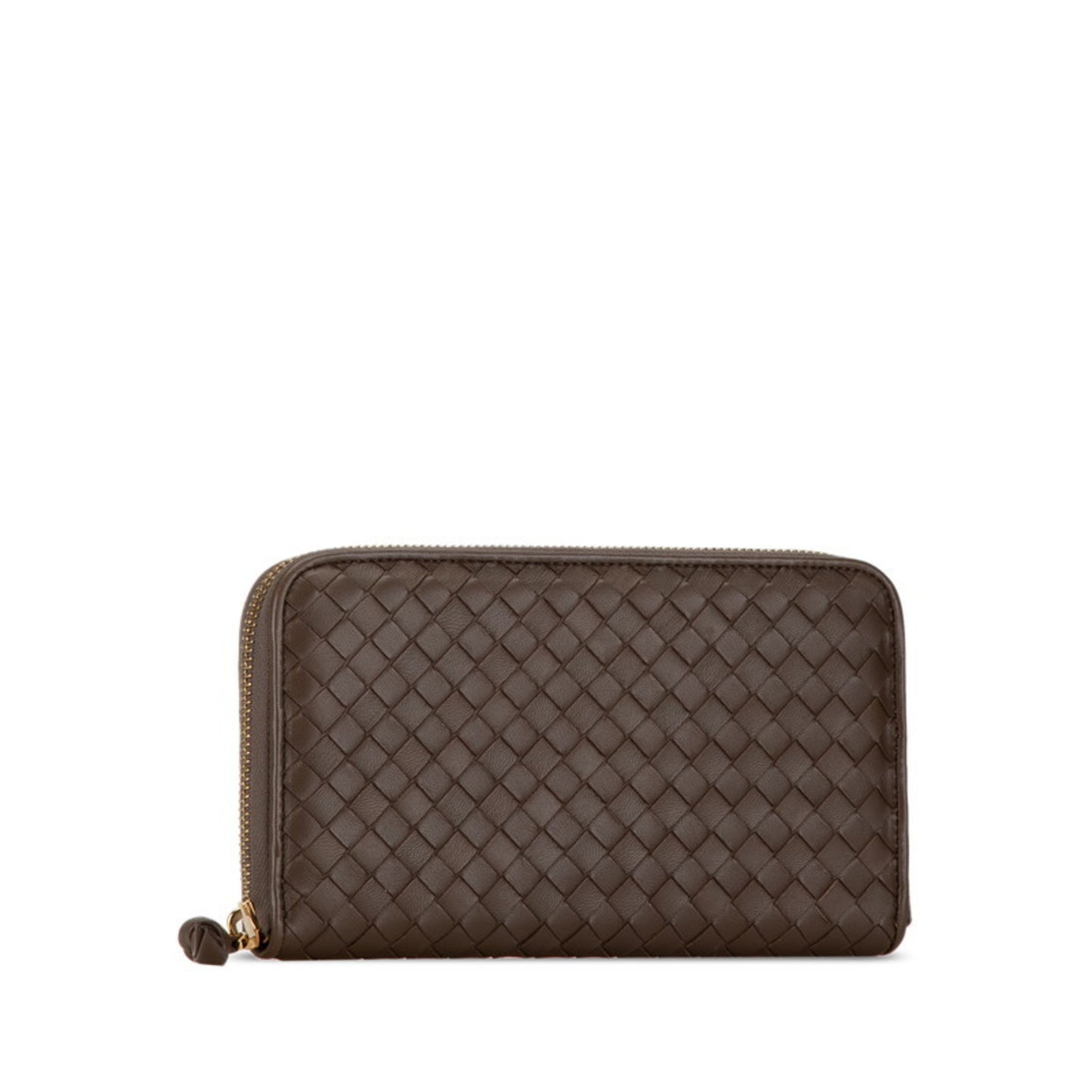 Bottega Veneta Intrecciato, Brown, Leather, wallet