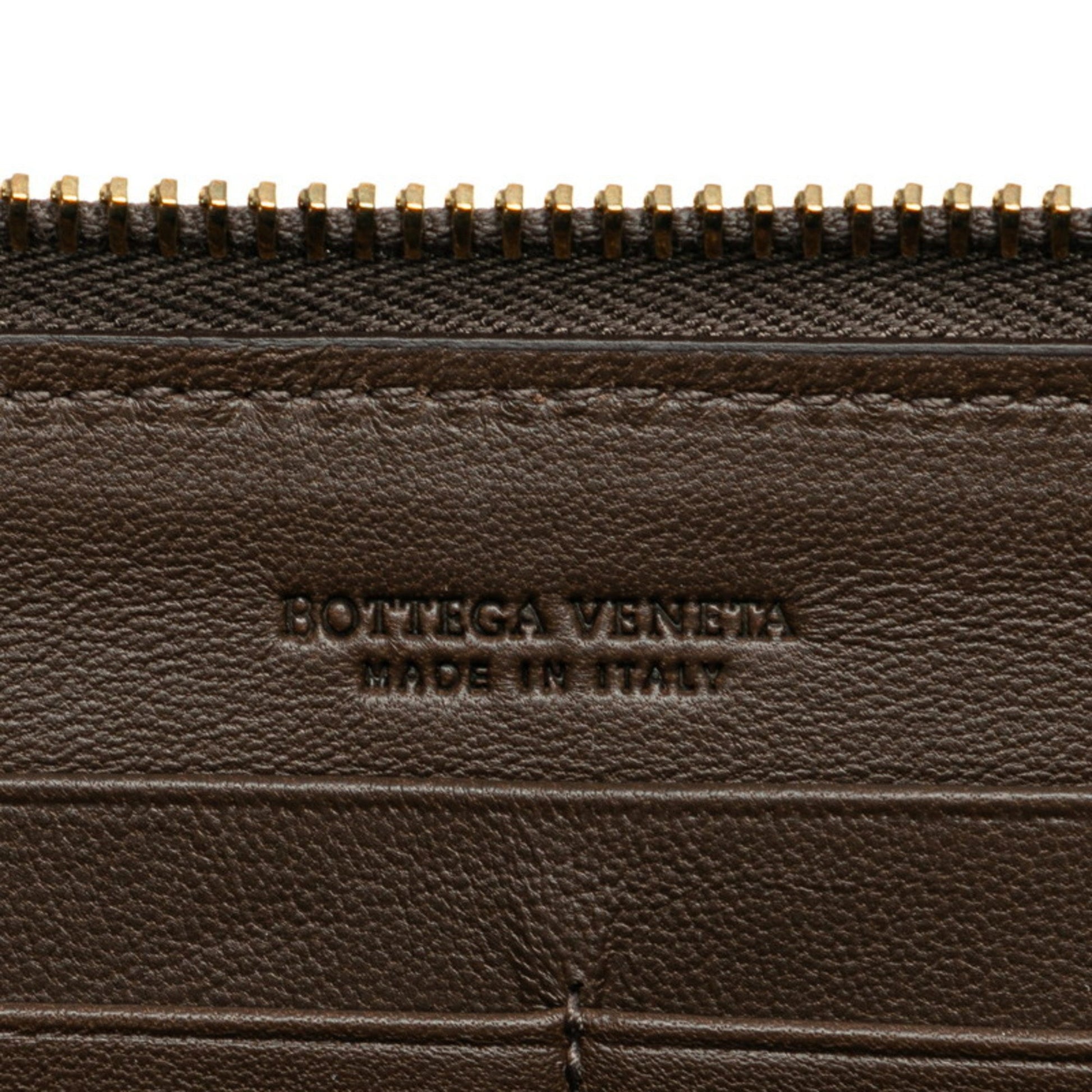 Bottega Veneta Intrecciato, Brown, Leather, wallet