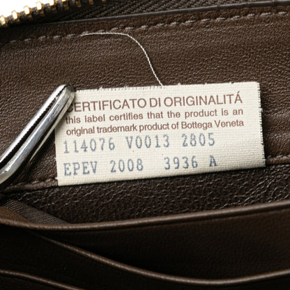 Bottega Veneta Intrecciato, Brown, Leather, wallet