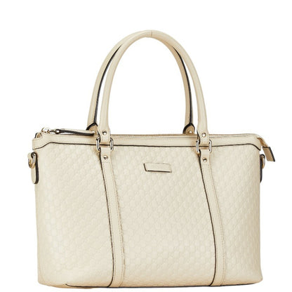 Gucci Micro guccissima, White, Leather, shoulder