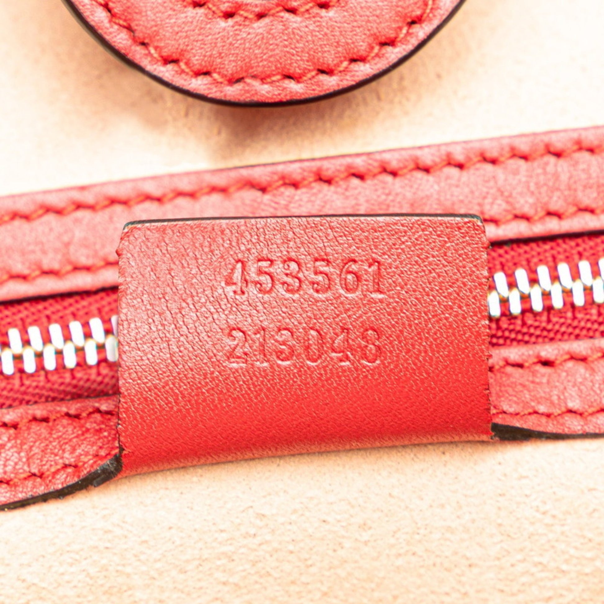 Gucci Jackie, Red, Leather, tote