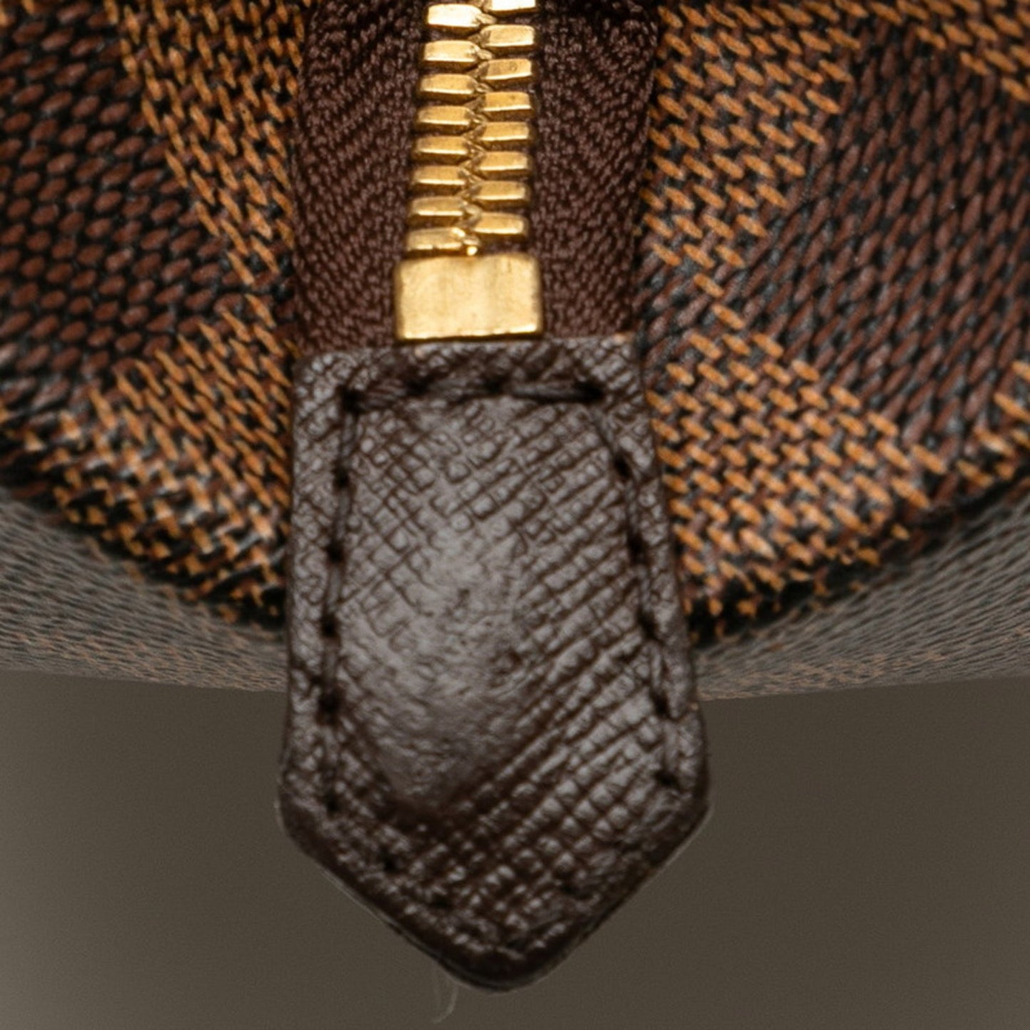 Louis Vuitton Belem PM, Brown, Canvas, shoulder