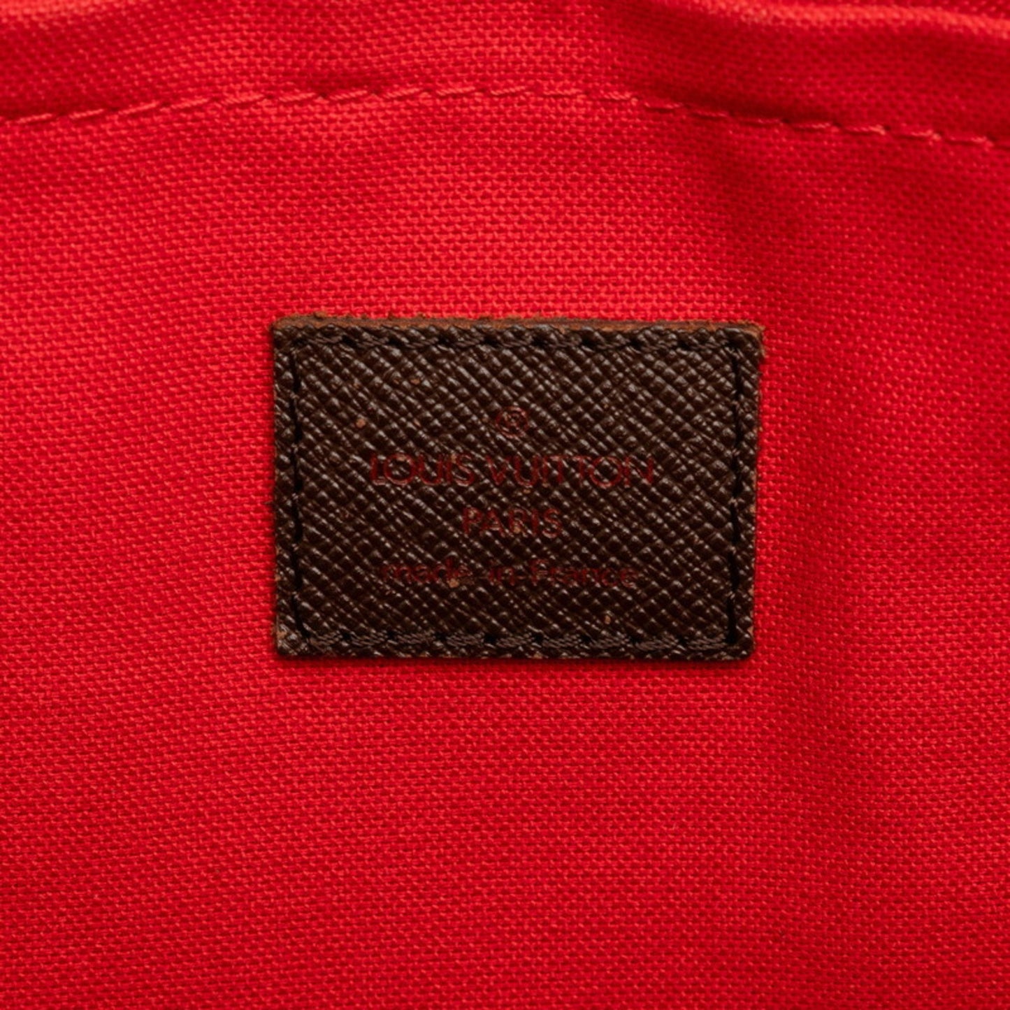 Louis Vuitton Belem PM, Brown, Canvas, shoulder