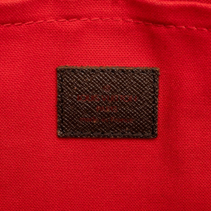 Louis Vuitton Belem PM, Brown, Canvas, shoulder