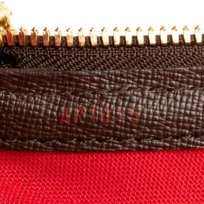 Louis Vuitton Belem PM, Brown, Canvas, shoulder