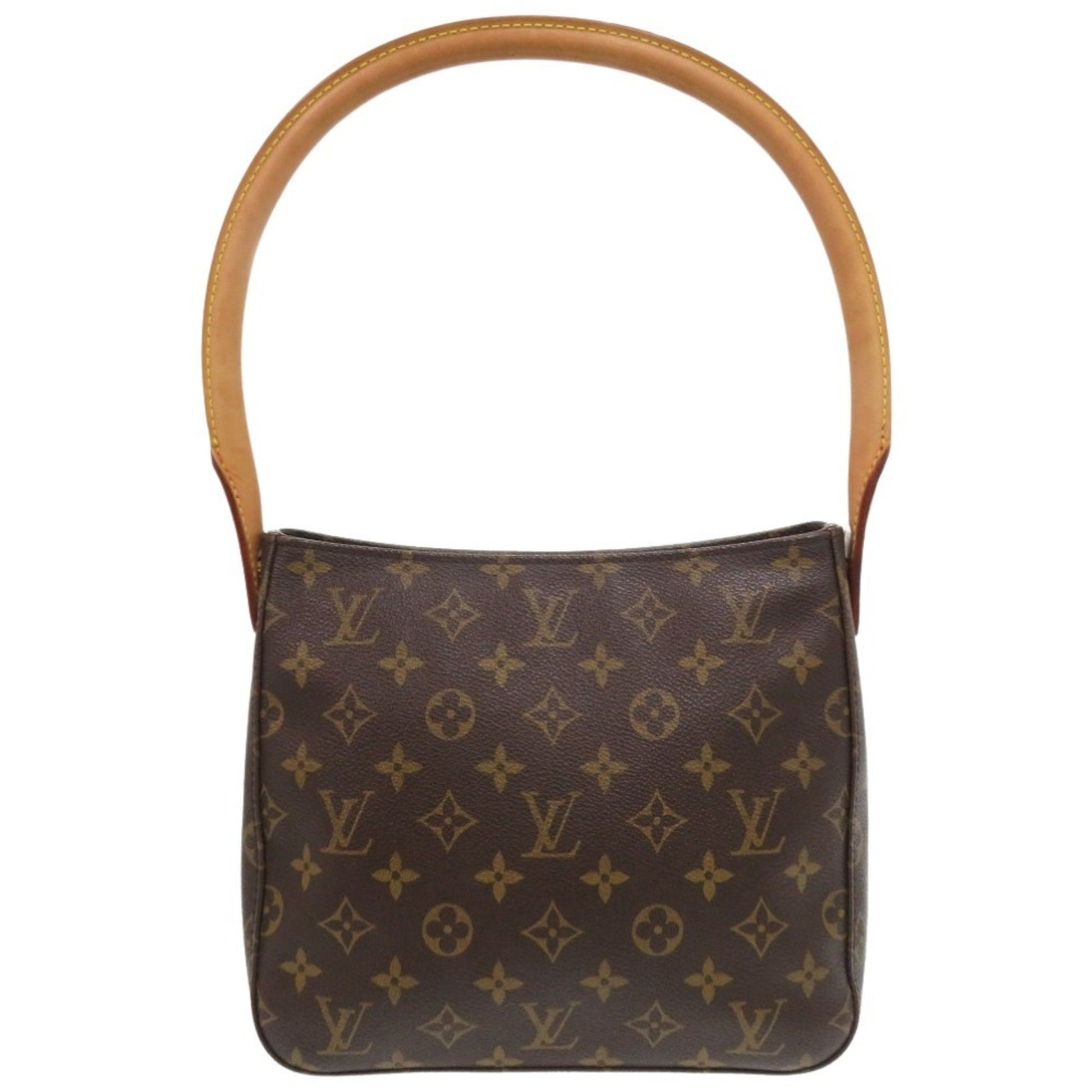 Louis Vuitton Looping MM, Brown, Canvas, shoulder