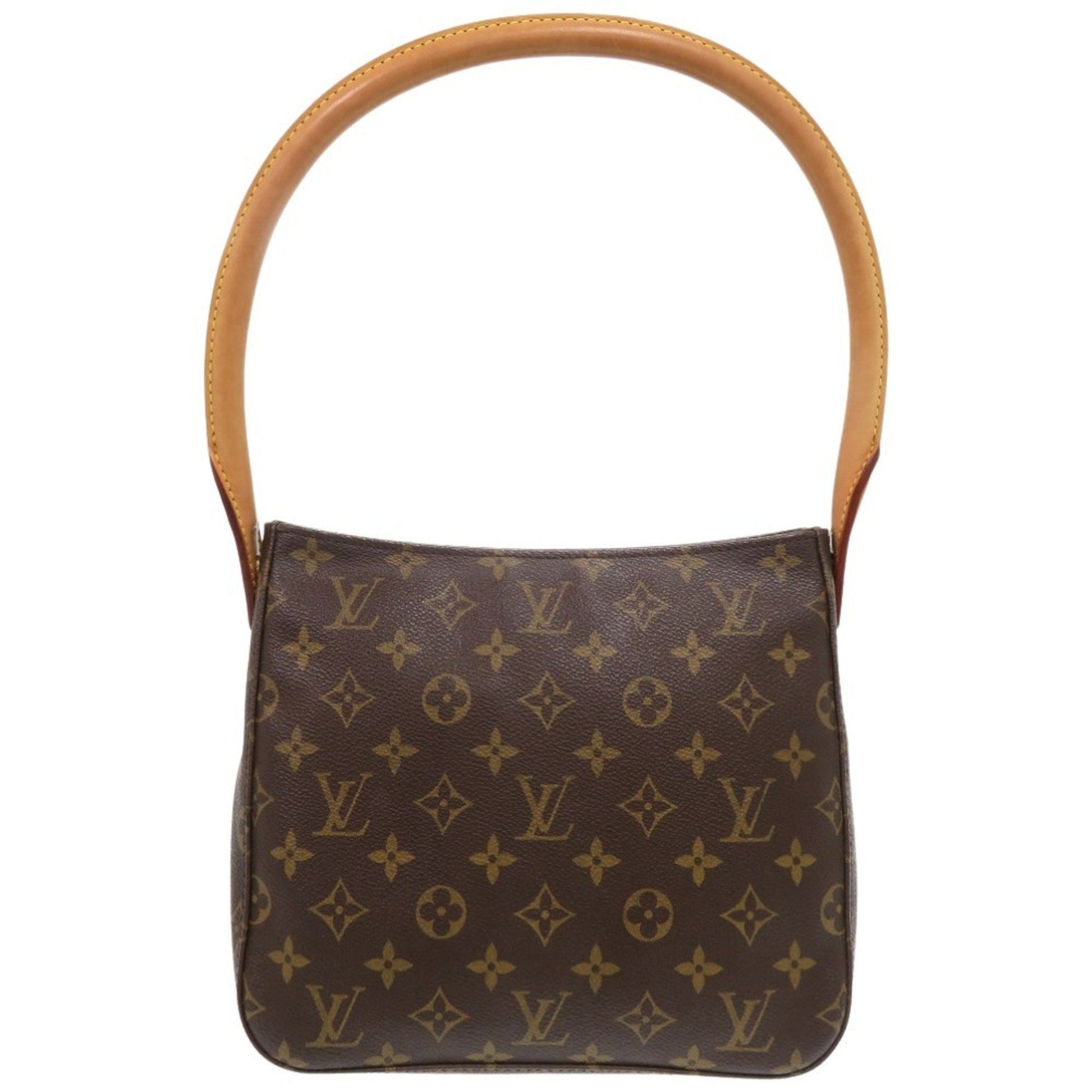 Louis Vuitton Looping MM, Brown, Canvas, shoulder