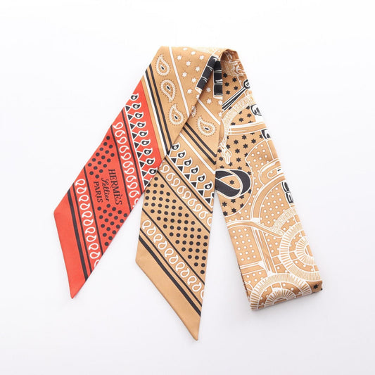 Hermes TWILLY SCARF Silk, MULTICOLOUR, SILK, Head accessory