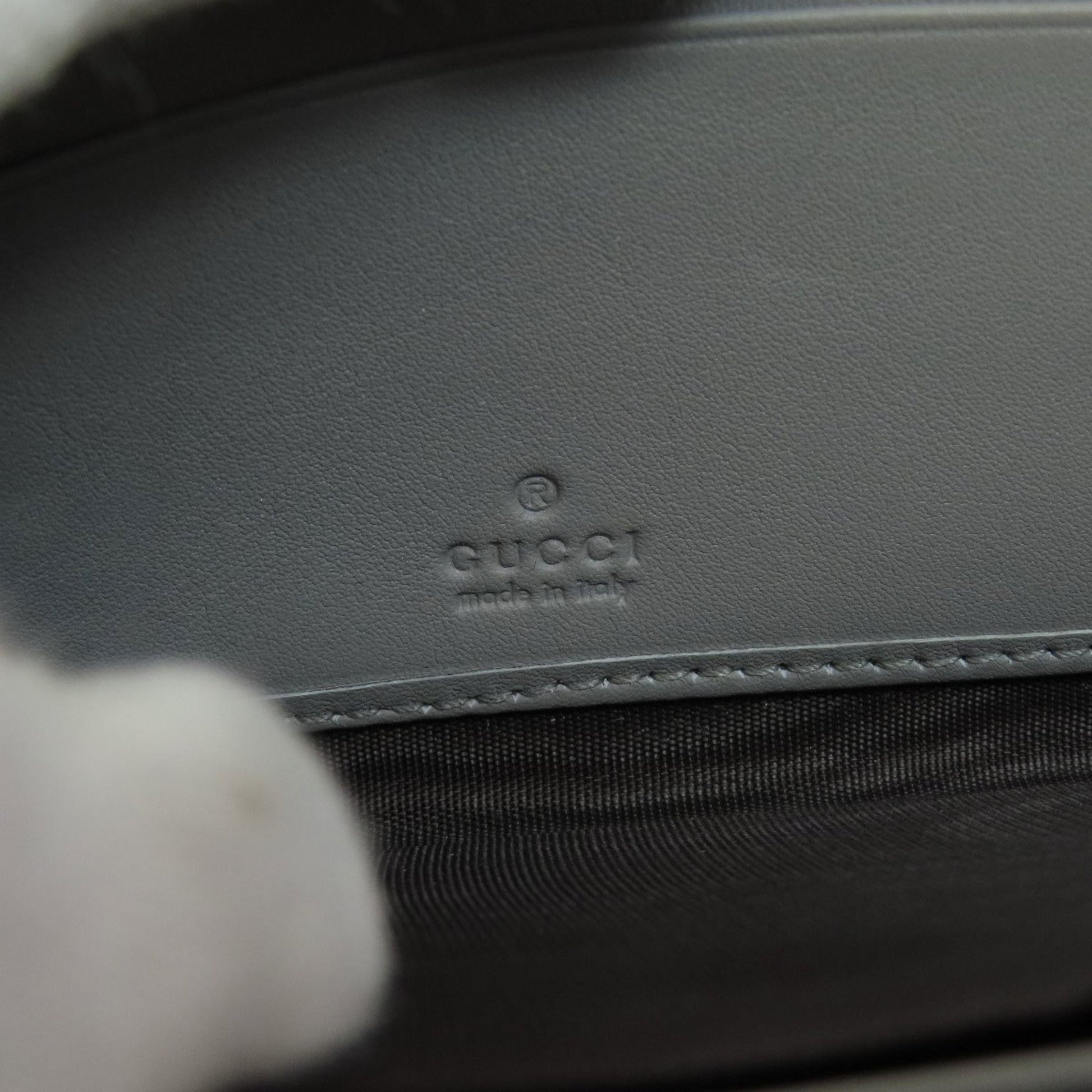 Gucci Bamboo, Grey, Leather, wallet