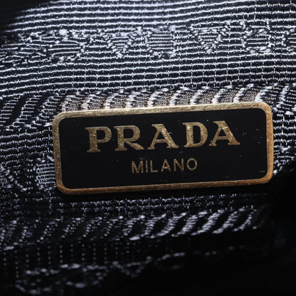 Prada Barrel Vitello Phenix, Red, Leather, Crossbody Bag