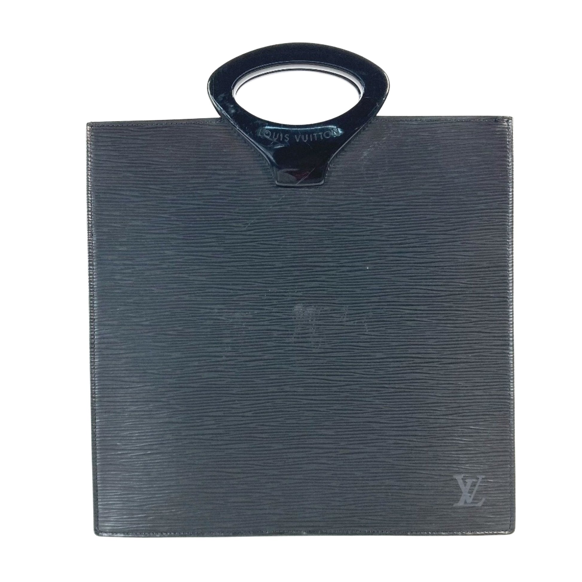 Louis Vuitton Ombre, Black, Leather, handbag