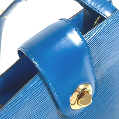 Louis Vuitton Cluny, Blue, Leather, shoulder