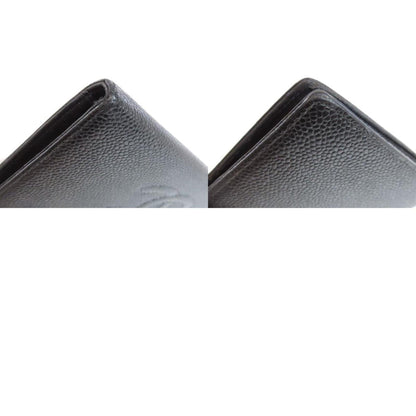 Chanel Logo CC, Black, Leather, wallet