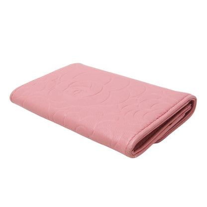 Chanel Camellia, Pink, Leather, wallet