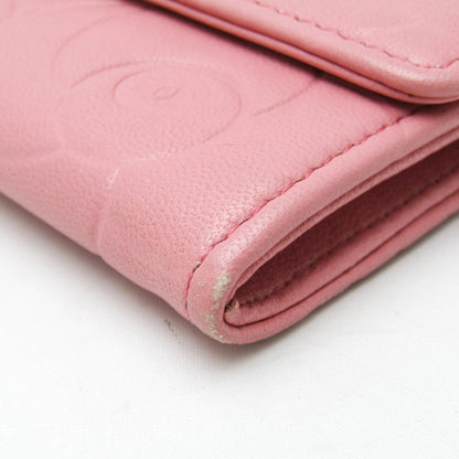 Chanel Camellia, Pink, Leather, wallet
