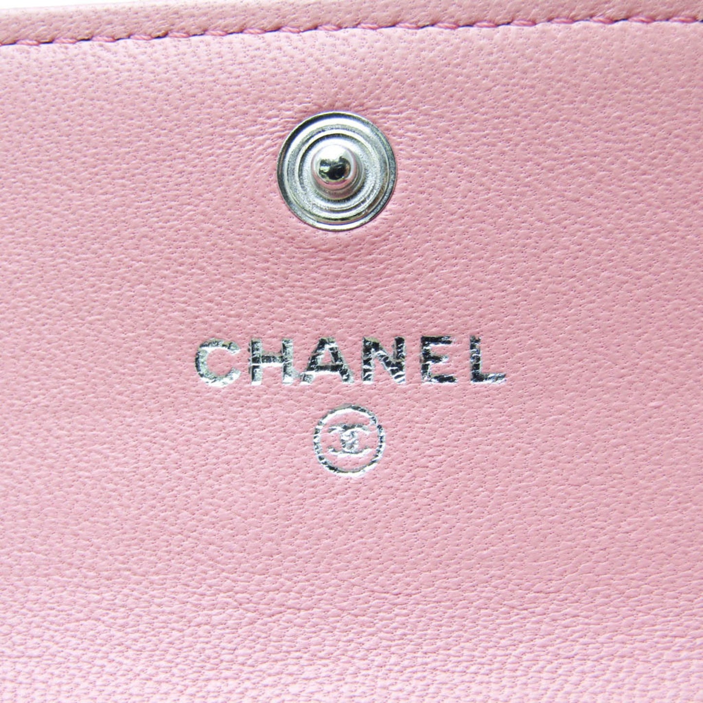 Chanel Camellia, Pink, Leather, wallet