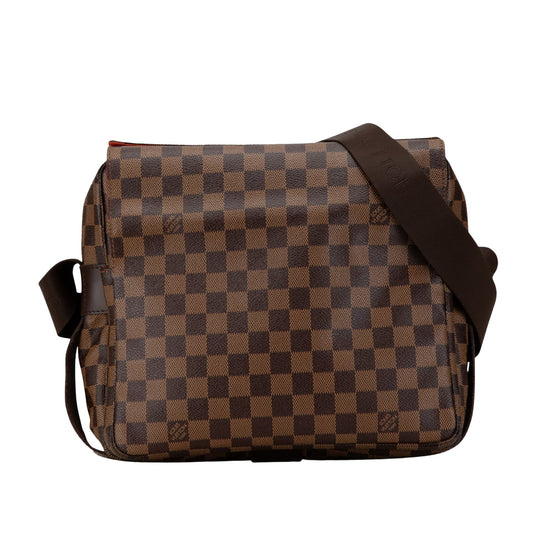 Louis Vuitton Naviglio, Brown, Canvas, shoulder