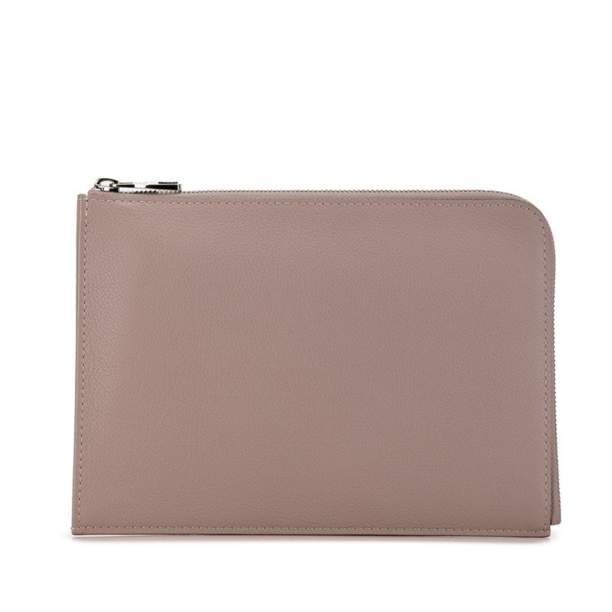 Louis Vuitton Pochette Jour, Grey, Leather, clutch