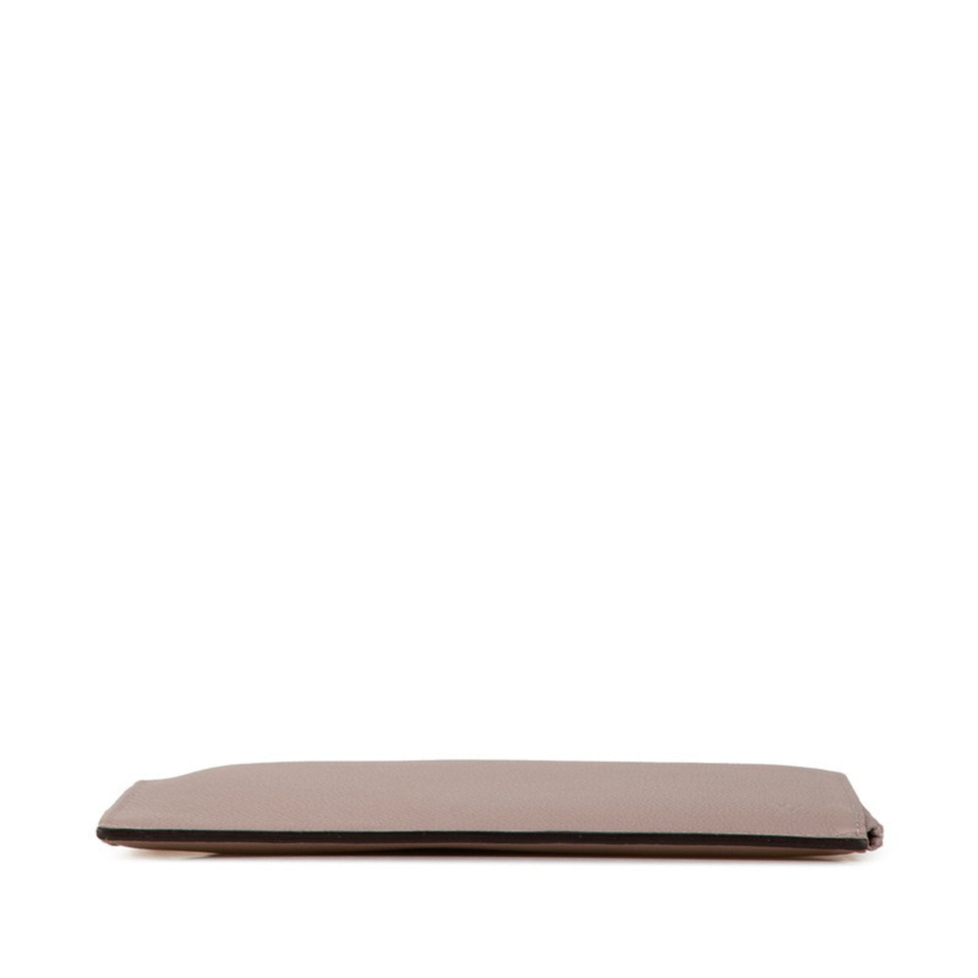Louis Vuitton Pochette Jour, Grey, Leather, clutch