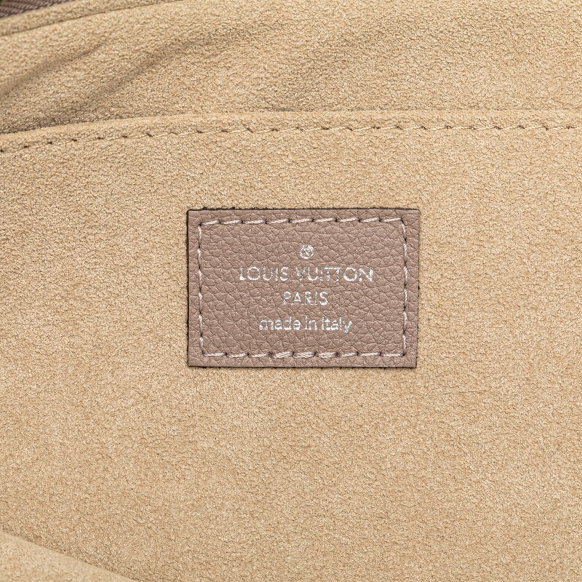 Louis Vuitton Pochette Jour, Grey, Leather, clutch