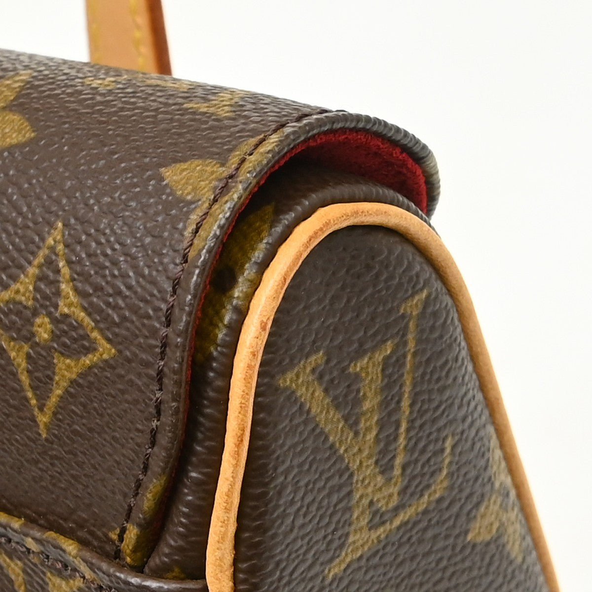 Louis Vuitton Sonatine Monogram Canvas, Brown, Canvas, Handbag