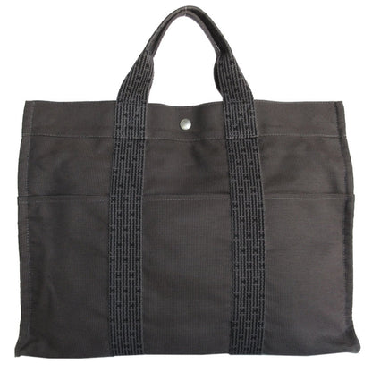 Hermès Herline, Grey, Canvas, tote