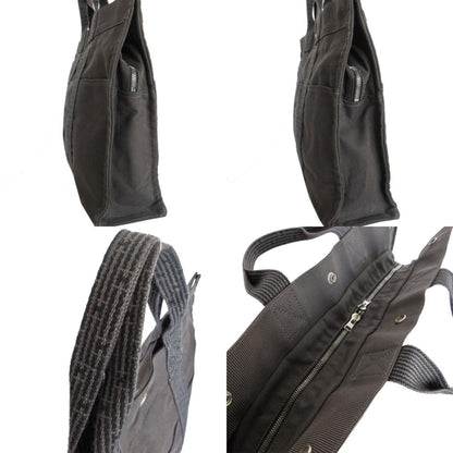 Hermès Herline, Grey, Canvas, tote