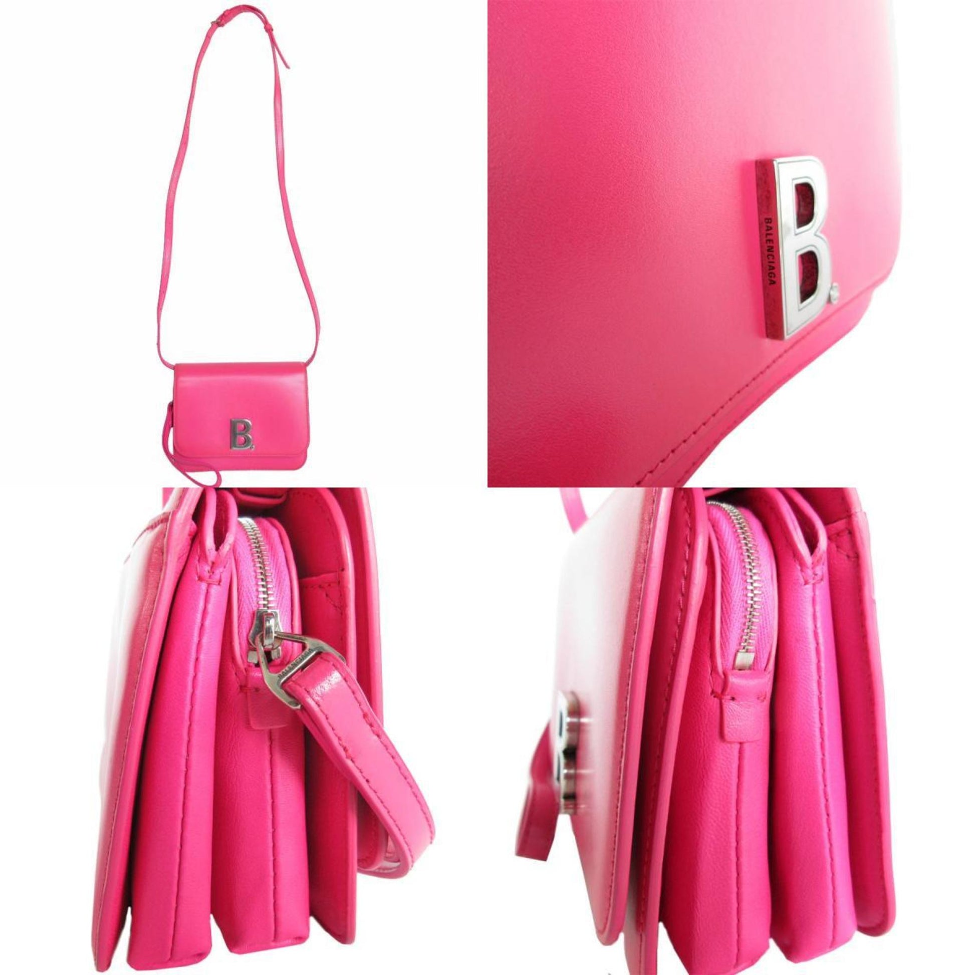 Balenciaga, Pink, Leather, shoulder
