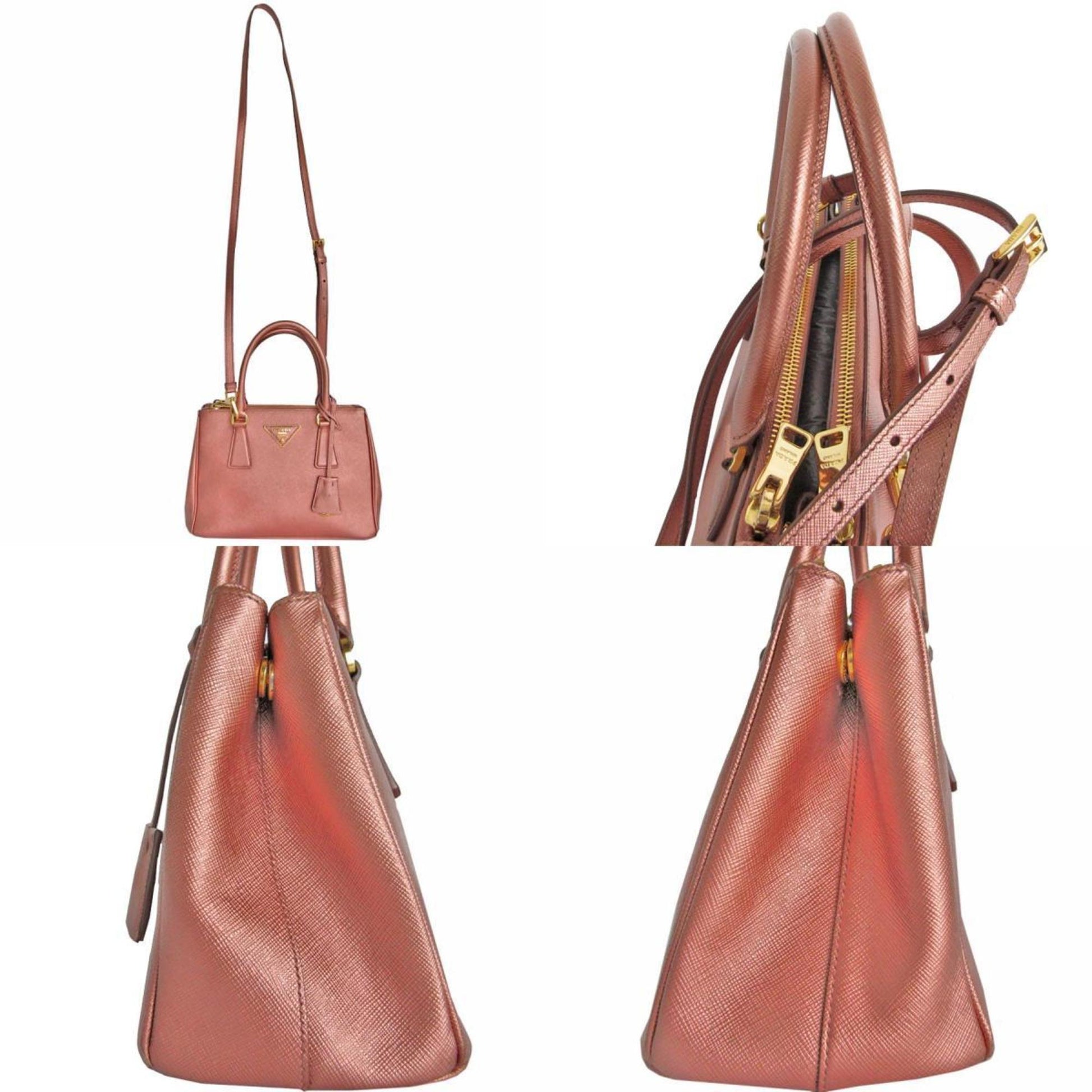 Prada Galleria, Pink, Leather, handbag