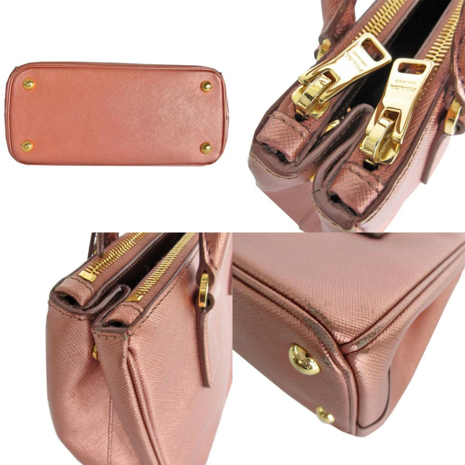 Prada Galleria, Pink, Leather, handbag