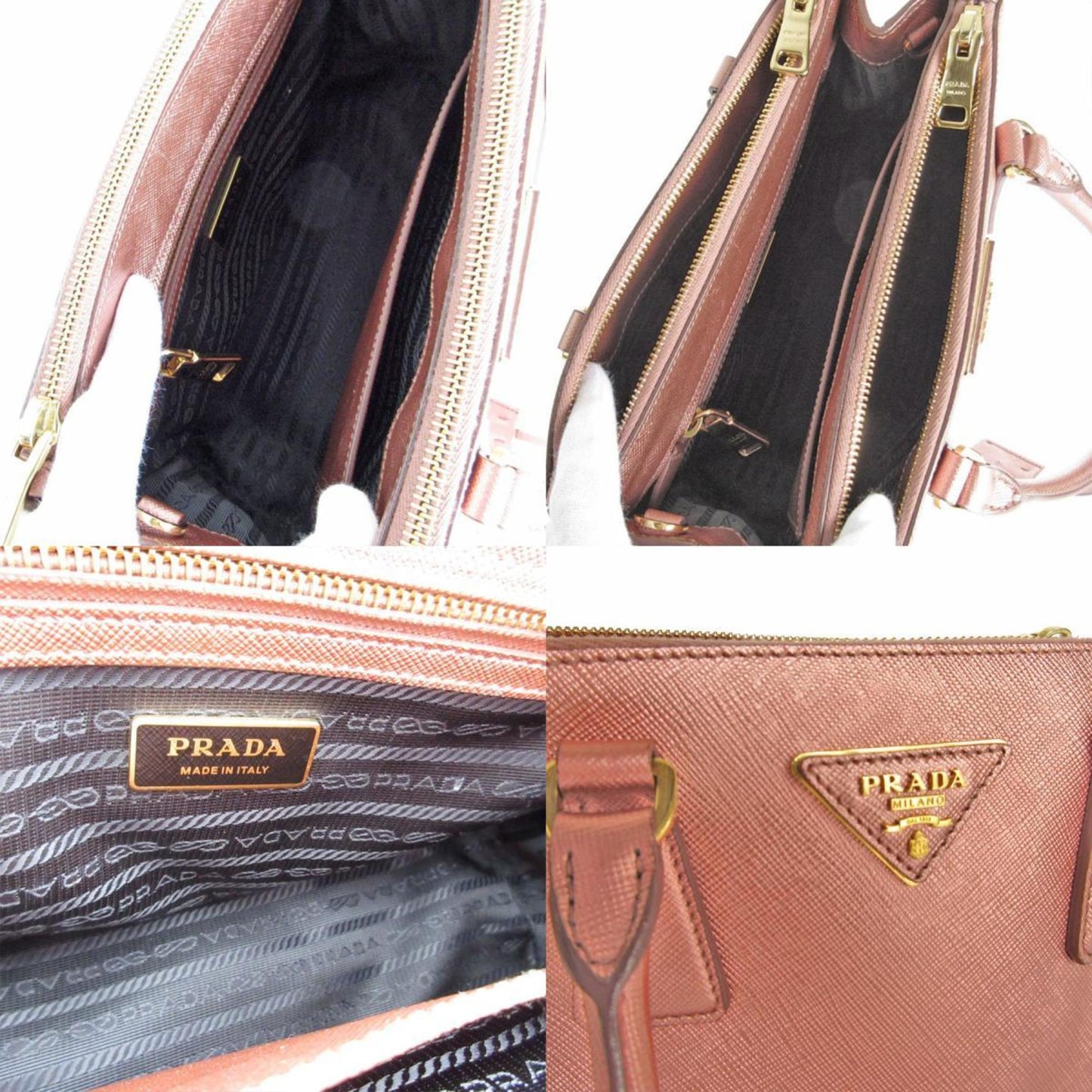 Prada Galleria, Pink, Leather, handbag