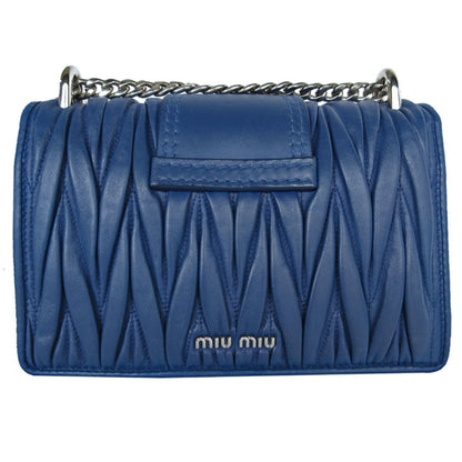 Miu Miu, Blue, Leather, shoulder