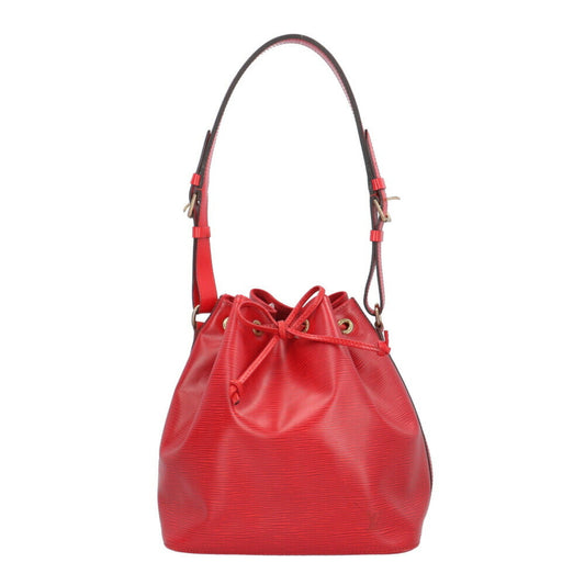 Louis Vuitton Noé, Red, Leather, shoulder