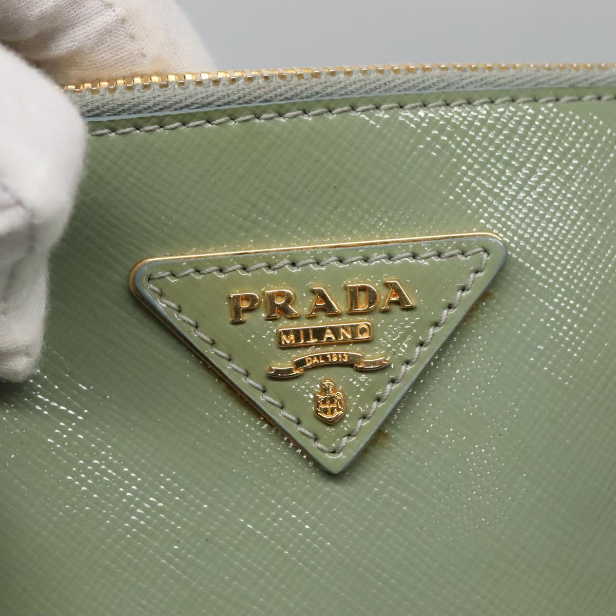Prada Galleria, Green, Leather, handbag